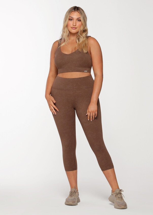 Women's Elite Active Soft Touch Pocket Leggings in Chocolate