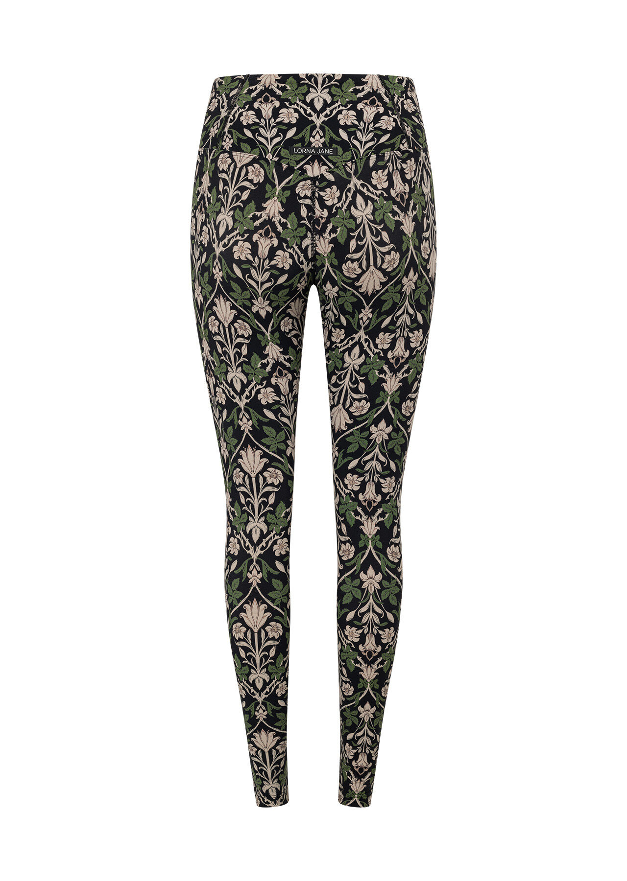 YOURS 2 PACK Plus Size Black Ditsy Floral Cropped Leggings | Yours Clothing