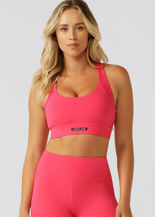 Adidas Pink High Neck Reversible Sports Bra - XS/S