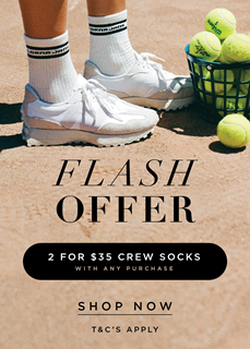 Crew Socks 2 for $35* With Any Purchase