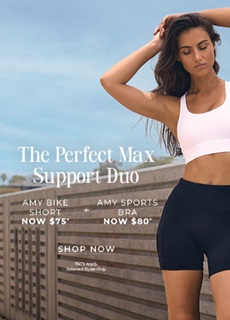 Amy Max Sports Bra and Amy Tech Bike Shorts Offers*