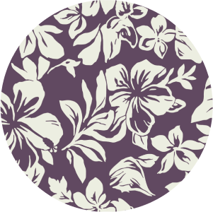 Hibiscus print colour swatch