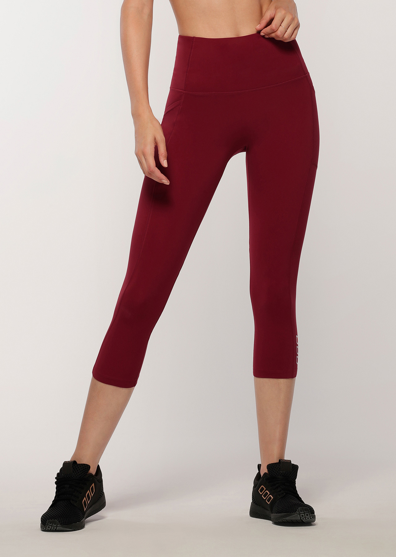 No Ride Booty 7/8 Leggings | Red | 7/8 | Lorna Jane New Zealand