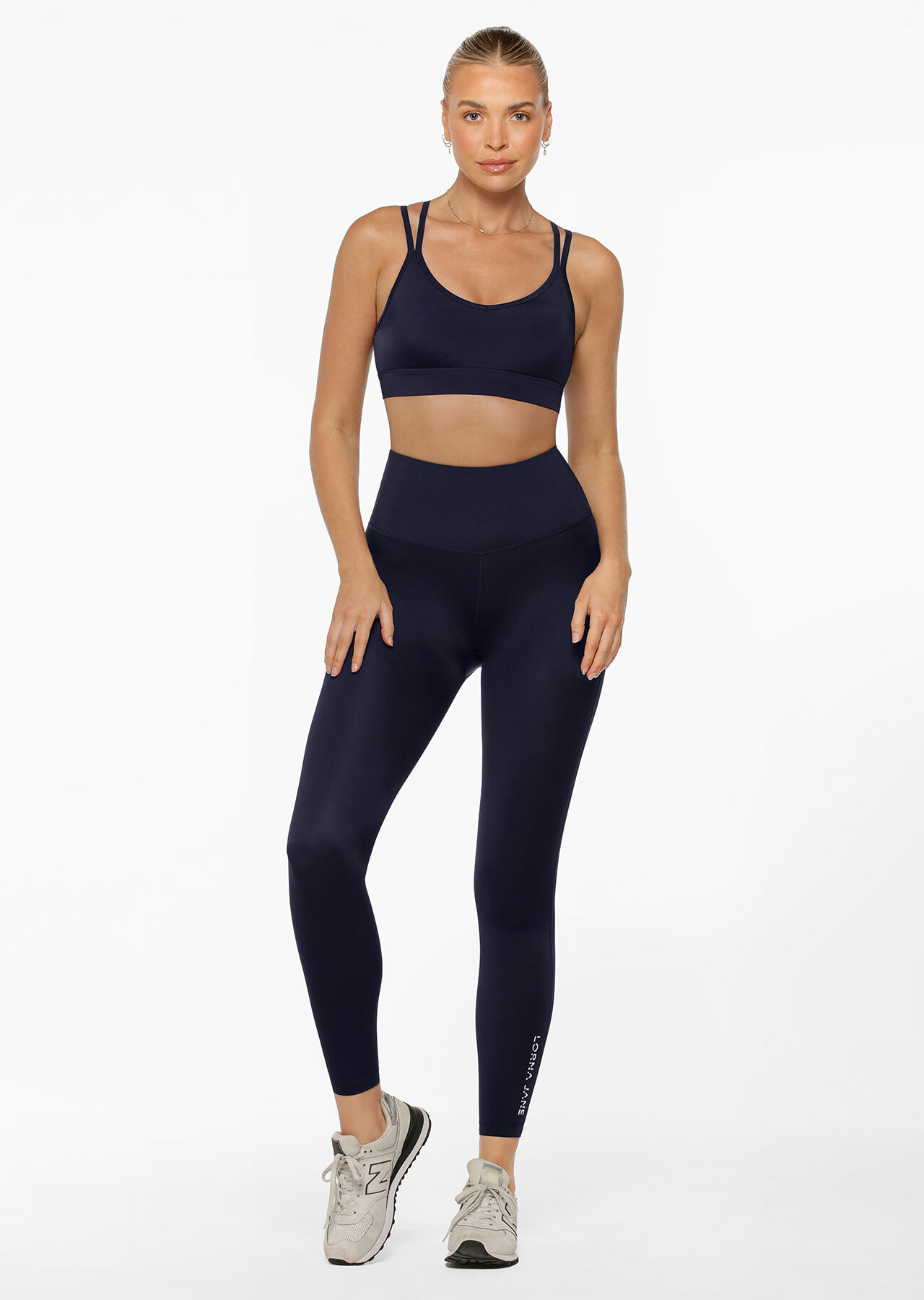 Lotus No Chafe Cool Touch Ankle Biter Leggings | Blue | Lorna Jane NZ